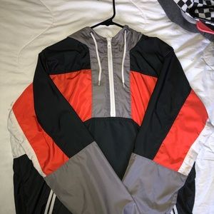 ⚡️electric orange Urban outfitters windbreaker 🔶